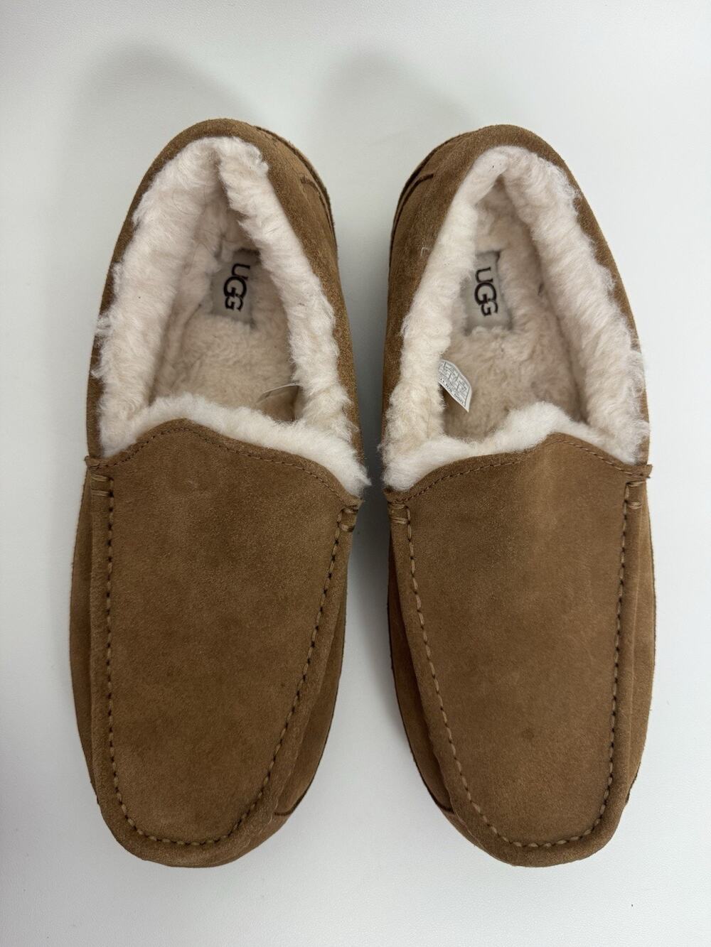 UGG Ascot Slippers Men's Size 12 Brown Chestnut House Shoes 1101110 Excellent